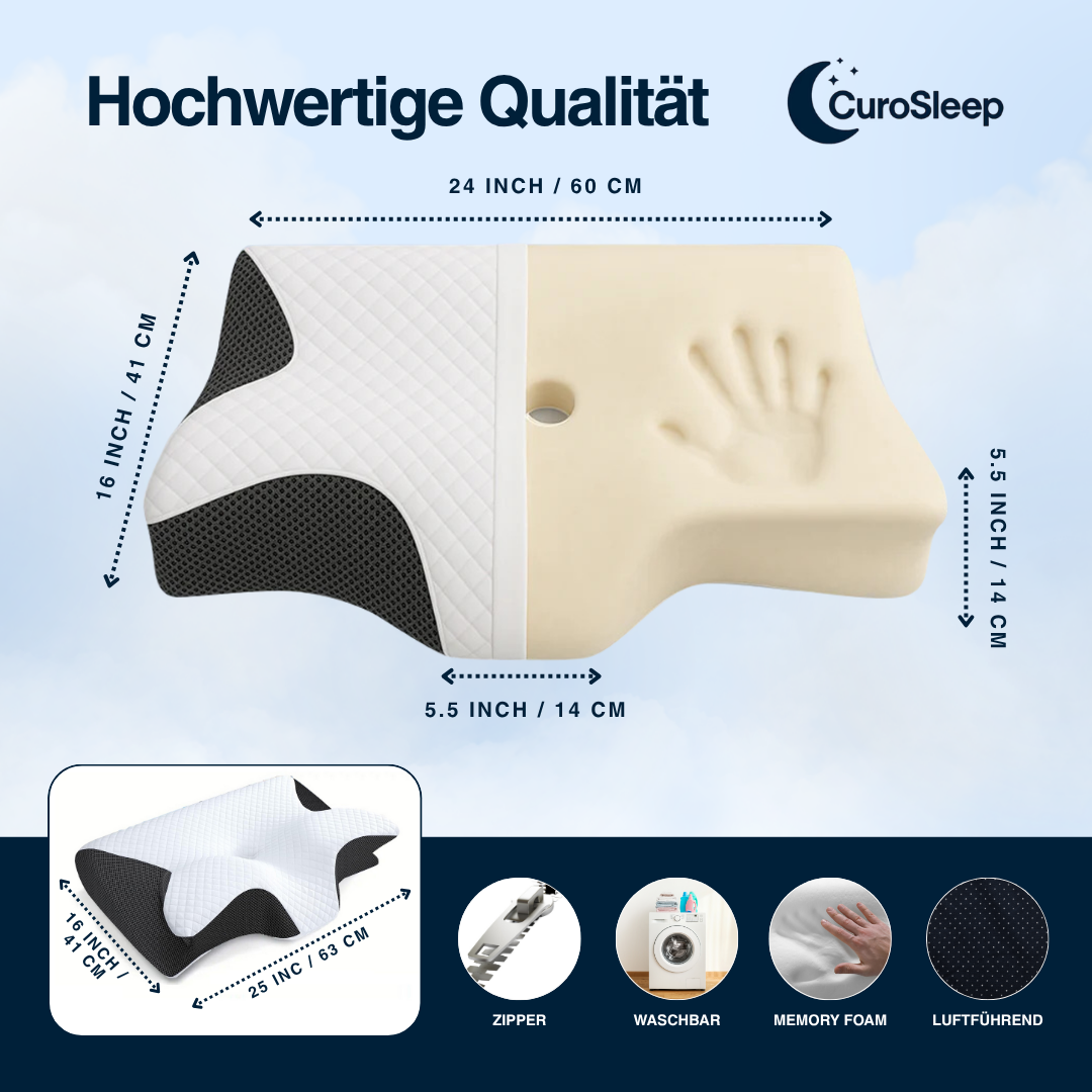CuroSleep | Ergonomische Kissen (1+1 gratis)