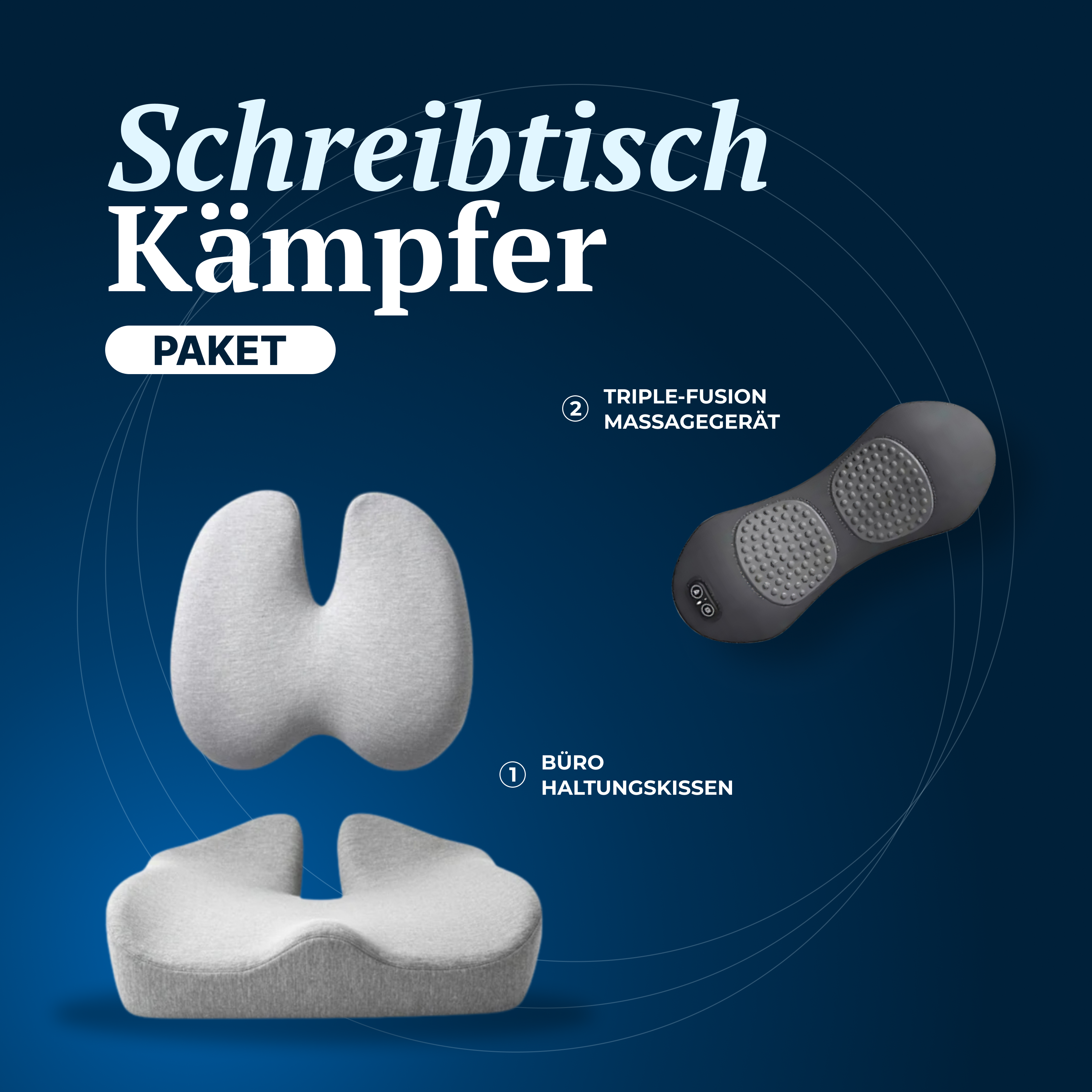 CuroSleep - Schreibtisch Kämpfer Paket