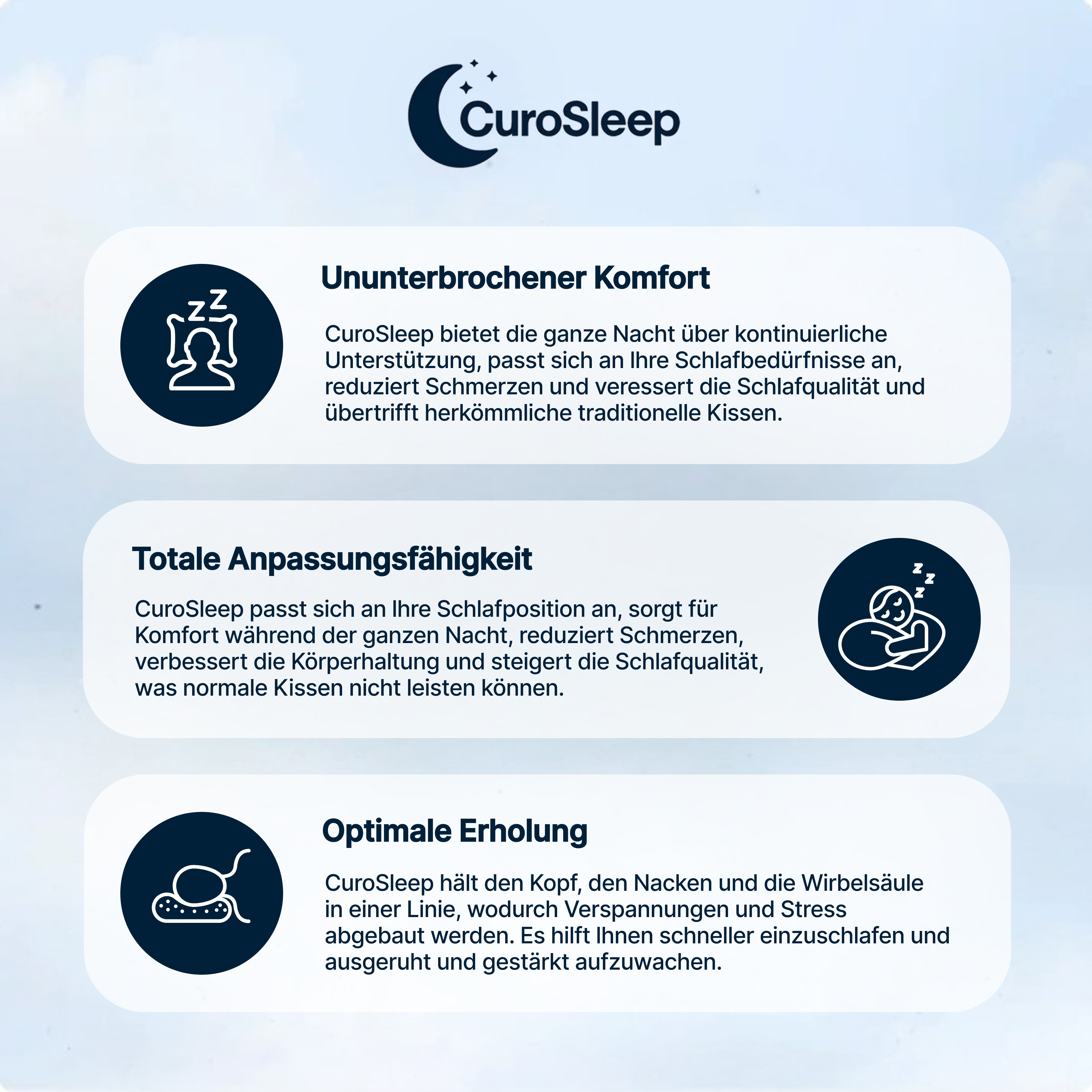CuroSleep – Schlafen Sie tief. Wachen Sie frei auf.