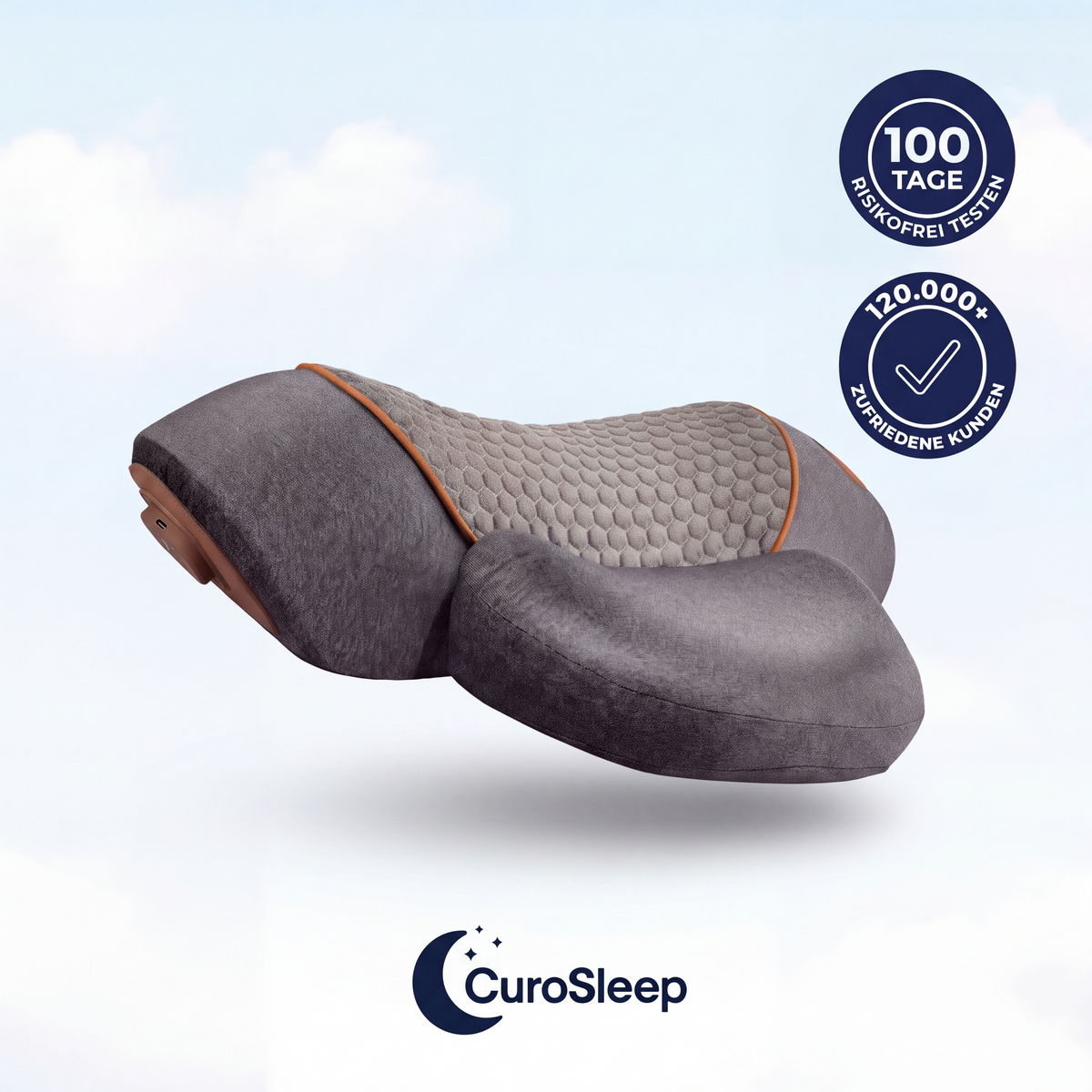 CuroSleep 3-in-1 Nackenmassagegerät - Spürbare Entlastung, von zu Hause aus